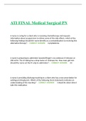  ATI FINAL Medical Surgical PN