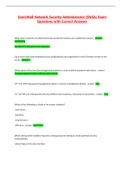 SonicWall Network Security Administrator &lpar;SNSA&rpar; Exam Questions with Correct Answers