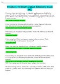 Prophecy Medical Surgical-Telemetry Exam 2022&sol;2023