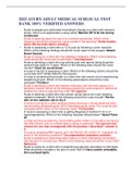 2023 ATI RN ADULT MEDICAL SURGICAL TEST BANK 100&percnt; VERIFIED ANSWERS 