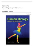 Test Bank - Human Biology: Concepts and Current Issues, 7th Edition (Johnson, 2014), Chapter 1-24 | All Chapters