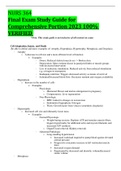 NURS 364 Final Exam Study Guide for Comprehensive Portion 2023 100&percnt; VERIFIED 