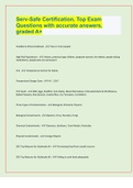 Serv-Safe Certification&comma; Top Exam Questions with accurate answers&comma; graded A&plus;