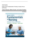 Test Bank - Kozier & Erb's Fundamentals of Nursing: Concepts, Process and Practice, 11th Edition (Berman, 2021), Chapter 1-51 | All Chapters