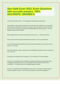 Serv-Safe Exam 2022&comma; Exam Questions with accurate answers&comma; 100&percnt; ACCURATE&comma; GRADED A