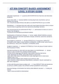 ATI RN CONCEPT-BASED ASSESSMENT LEVEL 3 STUDY GUIDE 2023&sol;2024 VERIFIED ANSWERS