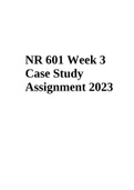 NR 601 Week 3 Case Study Assignment 2023