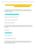 NEW UPDATE QUESTIONS AND ANSWERS FOR CRITICAL CARE HESI PRACTICE EXAM 2022&period;docx
