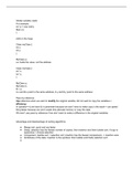 University of Alabama CS 101 Note for exam 1 review