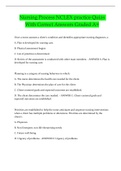 Nursing Process NCLEX practice Quizs With Correct Answers Graded A&plus;