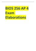 BIOS 256 AP 4 Exam Elaborations