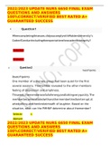2022/2023 UPDATE NURS 6650 FINAL EXAM QUESTIONS AND ANSWERS 100%CORRECT/VERIFIED BEST RATED A+ GUARANTEED SUCCESS