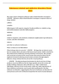 Mental Health  Substance-Related and Addictive Disorders NCLEX Questions and Answers 2023