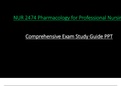 Comprehensive Exam Study Guide PPT - NUR2474 / NUR 2474 (Latest 2023 / 2024) : Pharmacology for Professional Nursing - Rasmussen