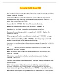 Electricity HVAC Exam 2023