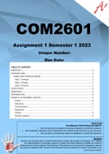 COM2601 Assignment 1 Semester 1 2023
