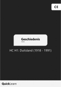 Historische Context Duitsland in Europa (1918 - 1991) | hoofdstuk 1
