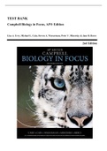Test Bank - Campbell Biology in Focus, 2nd AP® Edition (Urry, 2017) Chapter 1-43 | All Chapters