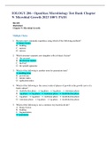 BIOLOGY 206 - OpenStax Microbiology Test Bank Chapter 9: Microbial Growth 100% CORRECT ANSWERS 