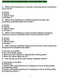 NYS TOW TRUCK ENDORSEMENT PRACTICE TEST 3 QUESTIONS AND ANSWERS GRADED A&plus;