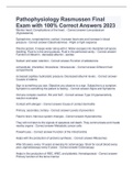 Pathophysiology Rasmussen Final Exam with 100&percnt; Correct Answers 2023
