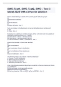 SWD-Test1&comma; SWD-Test2&comma; SWD - Test 3 latest 2023 with complete solution