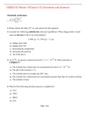 CHEM 102 Winter 18 Exam 3 (C) Questions and Answers,100% CORRECT