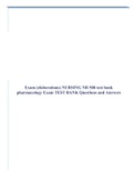 Exam (elaborations) NURSING NR 508 test bank pharmacology Exam TEST BANK Questions and Answers