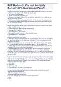 RPF Module 5&colon; Pre test Perfectly Solved 100&percnt; Guaranteed Pass&excl;&excl;