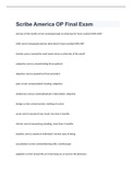 Scribe America OP Final Exam 2023 with 100&percnt; correct answers