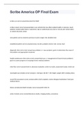 Scribe America OP Final Exam  2023 with 100&percnt; correct answers