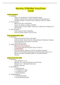 Nursing 3294&sol;Med Surg Exam Guide