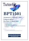 BPT1501 Assignment 1 Semester 1 2023 (862133)