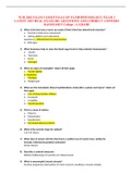 NUR 2063 Essentials of Pathophysiology Exams &lbrace;BUNDLE COMPILATION&rcub; 