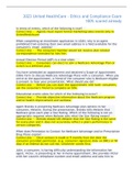 2023 United HealthCare - Ethics and Compliance Exam 100&percnt; scored already