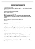 Chem 161 Lecture 6 Questions And Answers&sol; Download 