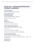 NACE CP2 – EXAM QUESTIONS WITH CORRECT ANSWERS