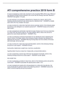 ATI comprehensive practice 2019 form B