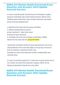 NURS ATI Mental Health Proctored Exam Question and Answers 2023 Update Assured Success 