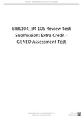 BIBL104_B4 105 Review Test Submission Extra Credit - GENED Assessment Test.