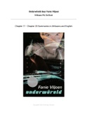 Onderwereld by Fanie Viljoen - Chapter 11-20 Summaries in English and Afrikaans