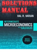 SOLUTIONS MANUAL for Intermediate Microeconomics with Calculus: A Modern Approach: Media Update 1st Edition by Hal R. Varian ISBN 9780393690033. (Complete Download) 