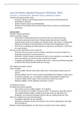 College notes Applied Research Methods&colon; Development & Mental Health &lpar;SOW-PSB3RS45E&rpar; 
