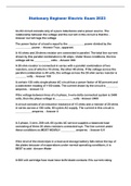 Stationary Engineer Electric Exam 2023