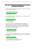 NR 305 HESI Review Questions and Answers (Verified & Graded A)