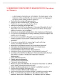NURSING MISC JURISPRUDENCE EXAM REVIEWER Questions and Answers,100% CORRECT
