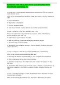 NURSING 706 HEALTHCARE QUESTIONS WITH ANSWERS GRADED A&plus;