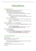 MAC detailed valuation notes