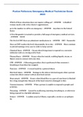 Paxton Patterson&colon; Emergency Medical Technician Exam 2023