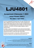 LJU4801 Assignment 2 Semester 1 2023 (288613)